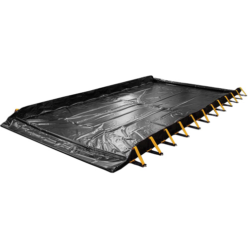 Berme de confinement en mousse emboîtable Stinger, Capacit&eacute; 4488 gal. US, 50' la x 12' lo x 12'h, Paroi en mousse Rock Safety Industrial Ltd