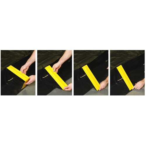 Berme de confinement en mousse emboîtable Stinger, Capacit&eacute; 4488 gal. US, 50' la x 12' lo x 12'h, Paroi en mousse Rock Safety Industrial Ltd