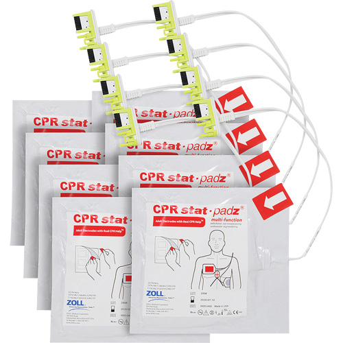 &eacute;lectrodes pour appareil de RCR HVP Stat-Padz, Zoll AED Plus Pour, Classe 2 Rock Safety Industrial Ltd