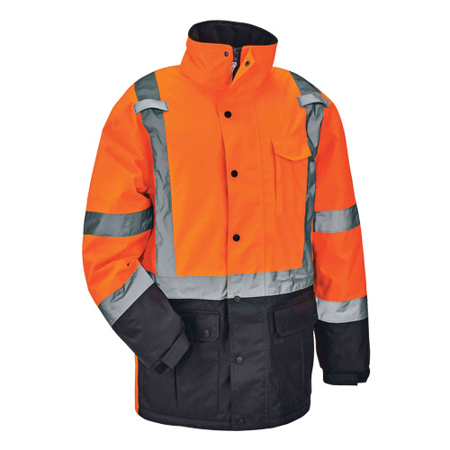 GloWear&reg; 8384 Type R Thermal Parka, High Visibility Orange, Large Rock Safety Industrial Ltd