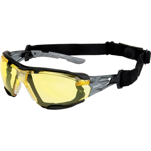 Z2900 Series Safety Glasses with Foam Gasket, Amber Lens, Anti-Scratch, ANSI Z87+/Meets/Exceeds CSA Z94.3 Rock Safety Industrial Ltd