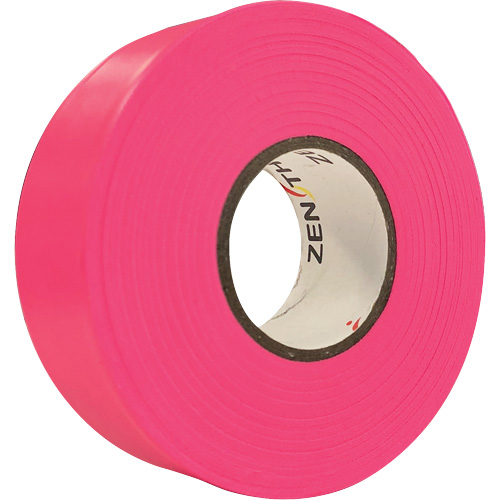 Flagging Tape, 1.1875" W x 164' L, Fluorescent Pink Rock Safety Industrial Ltd