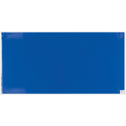 Ensemble de cadre et tapis pelables de salle blanche, &eacute;paisseur 1,57 mils, 24" la, 3-3/4' lo x Bleu Rock Safety Industrial Ltd