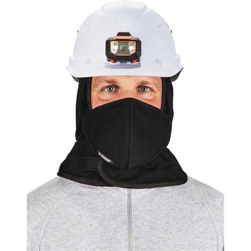 N-Ferno&reg; Winter Hard Hat Liner with Mouthpiece, Fleece Lining, One Size, Black Rock Safety Industrial Ltd