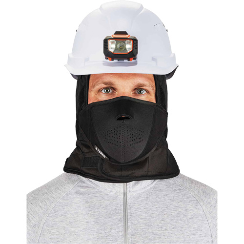 N-Ferno&reg; 3-Layer Winter Hard Hat Liner with Mouthpiece, Fleece Lining, One Size, Black Rock Safety Industrial Ltd