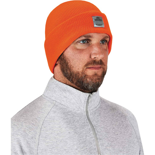 N-Ferno&reg; Rib Knit Beanie Hat, One Size, Orange Rock Safety Industrial Ltd