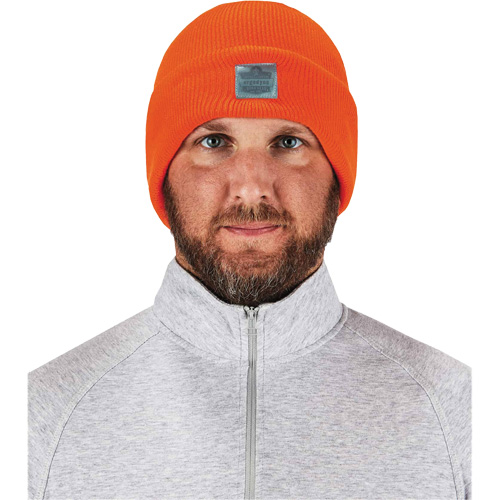 N-Ferno&reg; Rib Knit Beanie Hat, One Size, Orange Rock Safety Industrial Ltd
