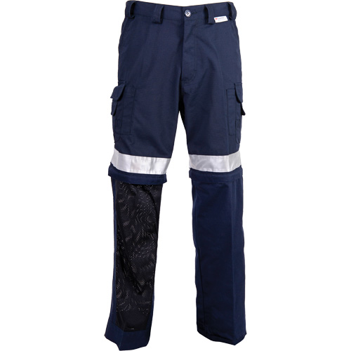 Pantalons ventil&eacute;s haute visibilit&eacute; toutes saisons, Poly-coton, 50, Bleu marine Rock Safety Industrial Ltd