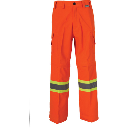 Pantalons de mineur ventil&eacute;s haute visibilit&eacute; toutes saisons, Poly-coton, 50, Orange haute visibilit&eacute; Rock Safety Industrial Ltd
