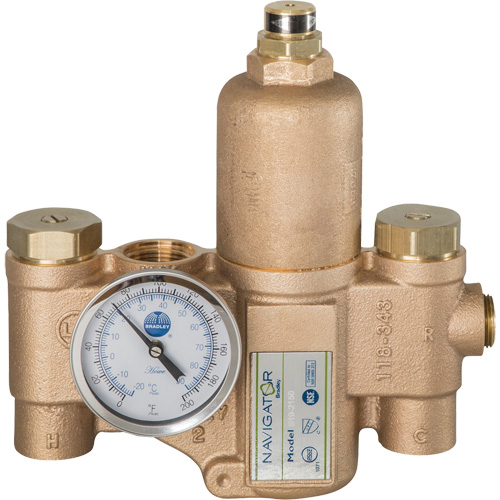 Navigator EFX20 Emergency Fixture Thermostatic Mixing Valve, 30 GPM Rock Safety Industrial Ltd