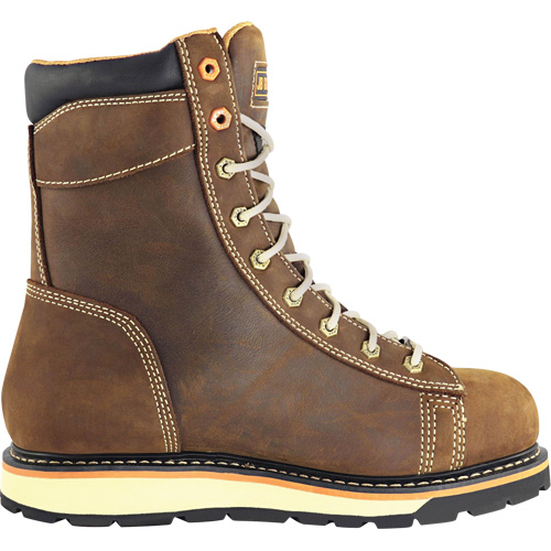 Bottes de travail pour monteur, Cuir, Embout Acier, Taille 7, Imperm&eacute;able Rock Safety Industrial Ltd