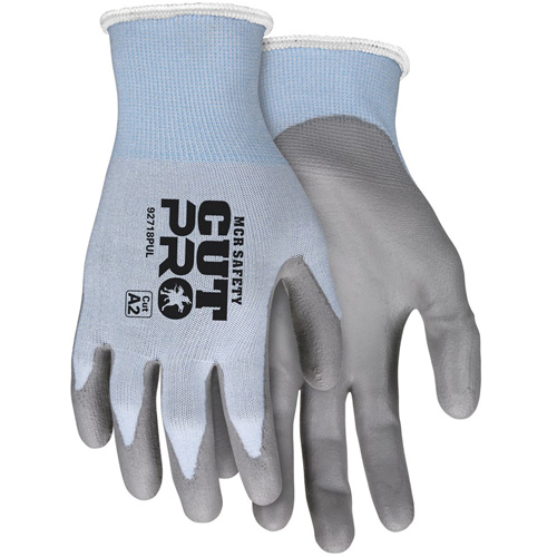 Gants r&eacute;sistant aux coupes Safety Cut Pro, Taille Grand, Calibre 18, Rev&ecirc;tement Polyur&eacute;thane, Enveloppe en PEHP, ASTM ANSI niveau A2 Rock Safety Industrial Ltd
