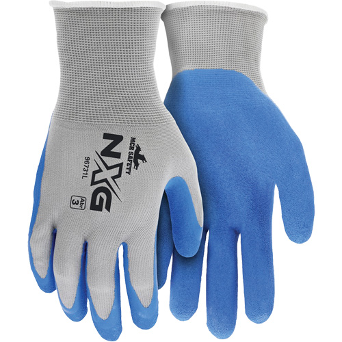 NXG&reg; Coated Gloves, Large, Rubber Latex Coating, 13 Gauge, Nylon Shell Rock Safety Industrial Ltd