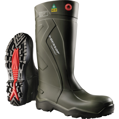 Purofort+&reg; Full Safety Boots, Purofort&reg;, Steel Toe, Size 7, Puncture Resistant Sole Rock Safety Industrial Ltd