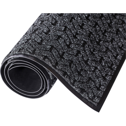 Tapis d'accueil Performance Tire-Track, Essuie-pieds/grattoir, 4' x 8' x 3/8", Charbon Rock Safety Industrial Ltd