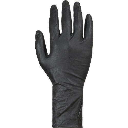 Gants jetables KeepKleen, Petit, Nitrile, 8 mils, Sans poudre, Noir Rock Safety Industrial Ltd