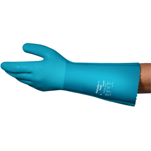 Gants r&eacute;sistants aux produits chimiques AlphaTec 04-003, Taille 8, 14" lo, Nitrile/PVC, Doublure en Molleton, Gant de calibre hiver Rock Safety Industrial Ltd