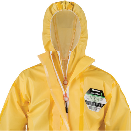 ChemMax&reg; 1 Coveralls, Polyethylene/Polypropylene, 4X-Large, Yellow Rock Safety Industrial Ltd