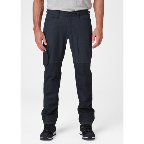 Pantalons d'entretien Oxford, Poly-coton, Bleu marin, Taille 30, Entrejambe 32 Rock Safety Industrial Ltd