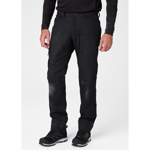 Pantalons d'entretien Oxford, Poly-coton, Noir, Taille 30, Entrejambe 30 Rock Safety Industrial Ltd