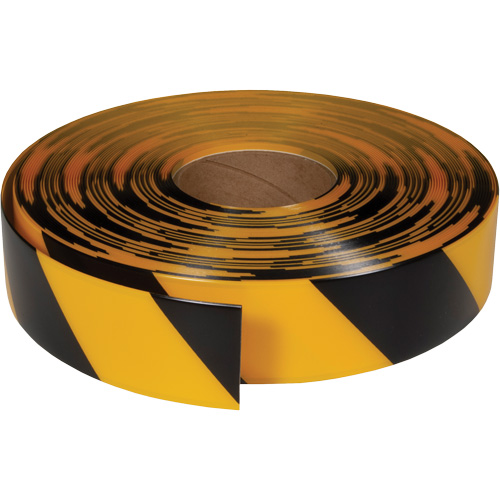 Ruban de marquage tr&egrave;s r&eacute;sistant pour plancher ArmorStripe, 2" x 100', PVC, Noir et jaune Rock Safety Industrial Ltd
