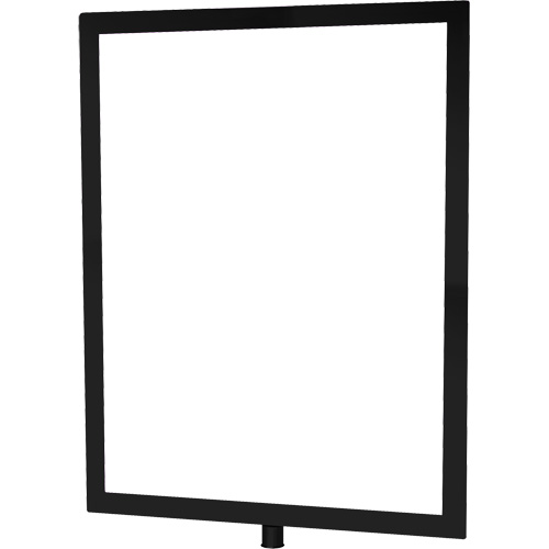 Heavy-Duty Vertical Sign Holder for Classic Posts, Black Rock Safety Industrial Ltd