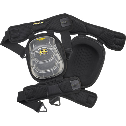 Gel-Tek Stabili-Cap Articulated Kneepads, Buckle Style, Plastic Caps, Gel Pads Rock Safety Industrial Ltd