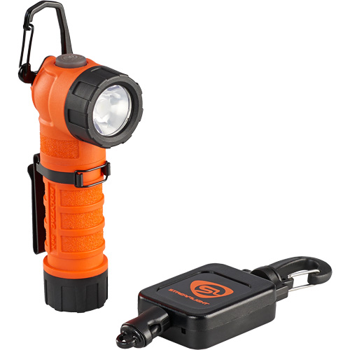 Lampe &agrave; angle droit PolyTac 90 X avec syst&egrave;me Gear Keeper, DEL, 500 lumens, Piles Rechargeable Rock Safety Industrial Ltd