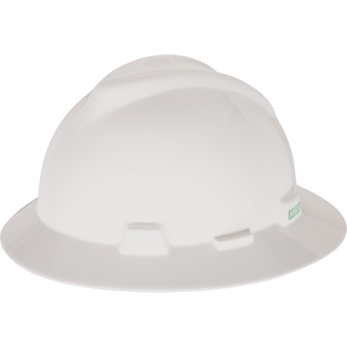 Casque de s&eacute;curit&eacute; &agrave; fente et bordure compl&egrave;te V-Gard, Suspension &agrave; douille, Non ventil&eacute; Rock Safety Industrial Ltd