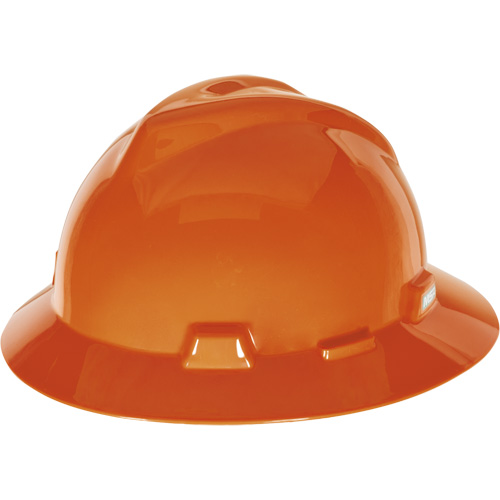 Casque de s&eacute;curit&eacute; &agrave; fente et bordure compl&egrave;te V-Gard, Suspension &agrave; douille, Non ventil&eacute; Rock Safety Industrial Ltd