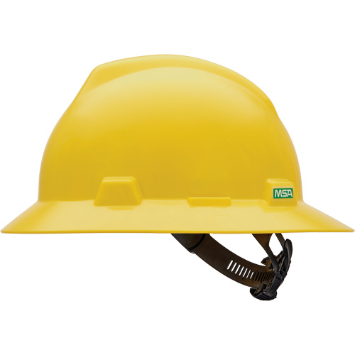V-Gard&reg; Slotted Full-Brim Hardhat, Meets CSA Type 1, Quick-Slide Suspension, Non-Vented Rock Safety Industrial Ltd