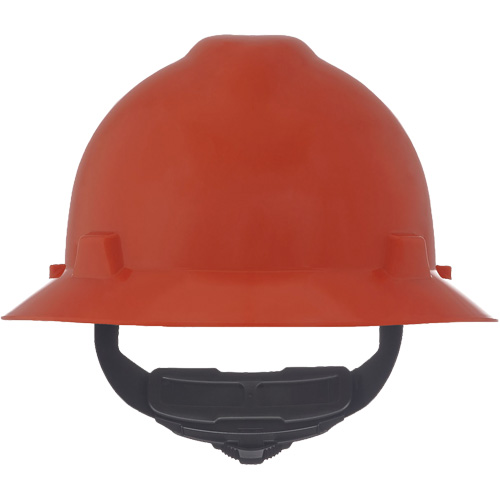 Casque de s&eacute;curit&eacute; &agrave; fente et bordure compl&egrave;te V-Gard, R&eacute;pond aux normes CSA type 1, Suspension Rochet, Non ventil&eacute; Rock Safety Industrial Ltd