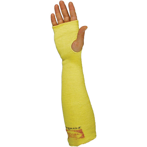 Manchons avec trou pour pouce, Kevlar, 22", ANSI/ISEA 105 niveau 3/EN 388 niveau 3, Jaune Rock Safety Industrial Ltd