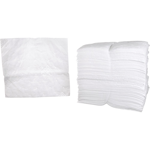 Petroleum Sorbent Pads, Oil Only, 19" x 17", 38.7 gal. Absorbancy Rock Safety Industrial Ltd