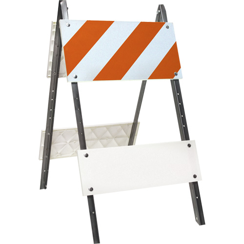 Barricade prismatique, Repliable, 24" lo x 45" h, Orange/Blanc Rock Safety Industrial Ltd