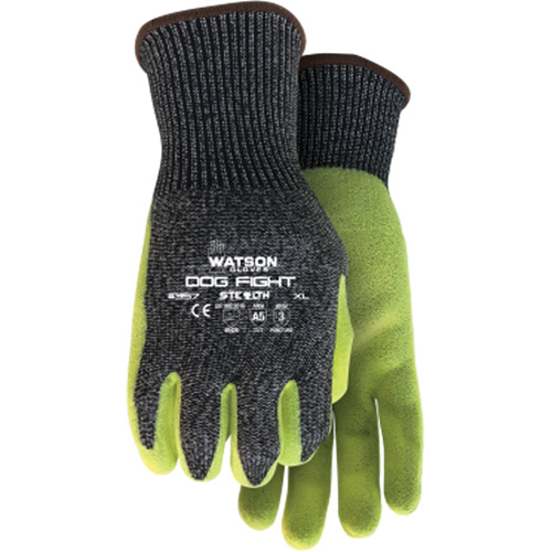 Stealth Dog Fight Cut Resistant Gloves, Size Medium, Nitrile Coated, Glass Fibre/HPPE/Nylon/Stainless Steel Shell, ASTM ANSI Level A5 Rock Safety Industrial Ltd