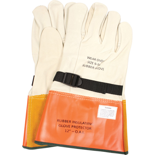 Gants de protection en cuir avec sangle, Taille 8, 12" lo Rock Safety Industrial Ltd