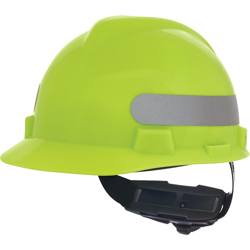 Casque de s&eacute;curit&eacute; &agrave; fentes V-Gard, R&eacute;pond aux normes CSA type 1, Suspension Rochet, Non ventil&eacute; Rock Safety Industrial Ltd