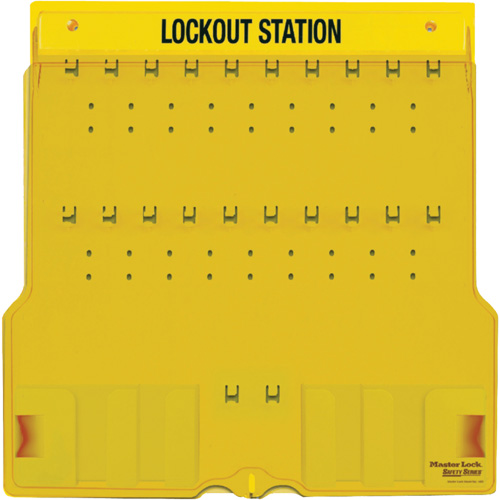 Trilingual Covered Lock Station, None Padlocks, 20 Padlock Capacity, Padlocks Not Included Rock Safety Industrial Ltd