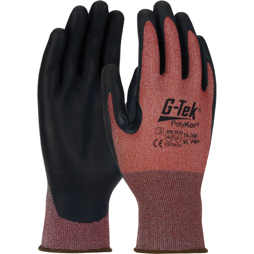 Gants r&eacute;sistants aux coupures G-Tek PolyKor X7 Neuroma, Taille Petit, Calibre 18, Rev&ecirc;tement Polyur&eacute;thane, Enveloppe en Poly&eacute;thyl&egrave;ne, ASTM ANSI niveau A3/EN 388 niveau C Rock Safety Industrial Ltd