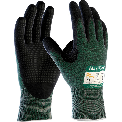 Gants ATG MaxiFlex Cut, Taille T-Grand, Calibre 15, Rev&ecirc;tement Mousse de nitrile, Enveloppe en Fil technique, ASTM ANSI niveau A2/EN 388 niveau 3/EN 388 niveau B Rock Safety Industrial Ltd