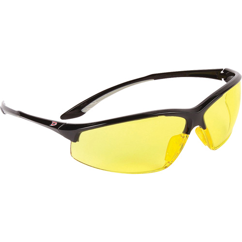 Dynamic Hummingbird Semi-Rimless Safety Glasses, Amber Lens, Anti-Fog, ANSI Z87+/Meets/Exceeds CSA Z94.3 Rock Safety Industrial Ltd