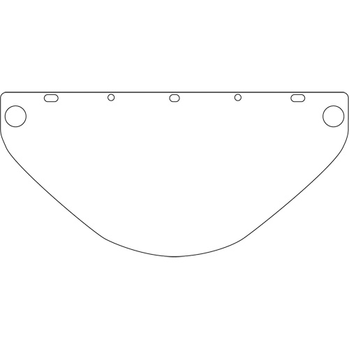 Dynamic Universal Fit Safety Visor, Polycarbonate, Clear Tint Rock Safety Industrial Ltd