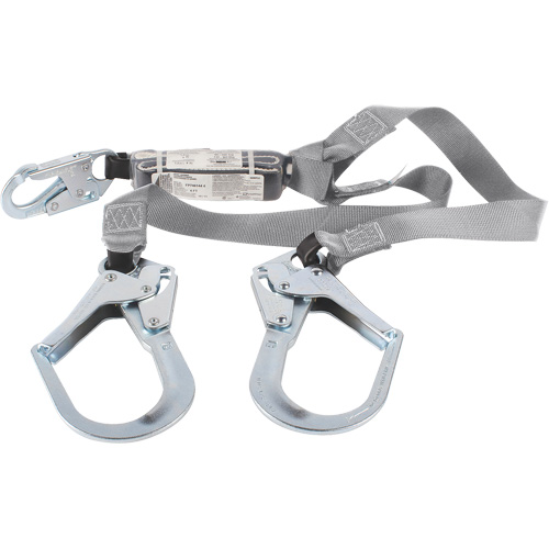 Longe &agrave; absorption d'&eacute;nergie Dyna-One Dynamic, 2 branches, 6', Classe CSA B, Polyester Rock Safety Industrial Ltd