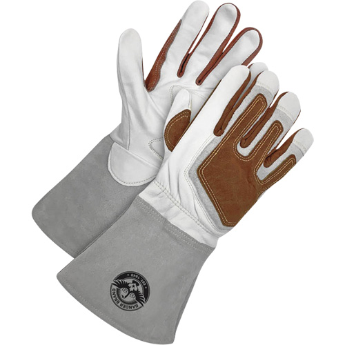 Gants de soudage &agrave; l'arc TIG Gander Brand avec renfort thermique, Cuir fleur de ch&egrave;vre, Taille Petit Rock Safety Industrial Ltd
