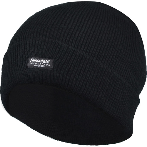 Tuque doubl&eacute;e &agrave; rebord, Doublure en Thinsulate, Taille unique, Noir Rock Safety Industrial Ltd