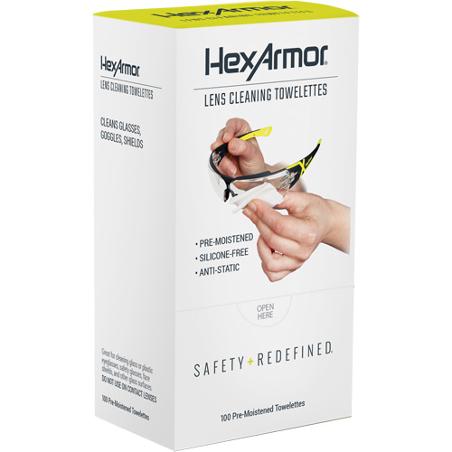 Lens Cleaning Towelettes, Pack Of 100 Rock Safety Industrial Ltd