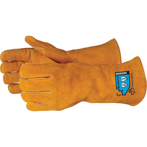 Endura&reg; Deluxe Cut-Resistant Welding Gloves, Split Cowhide, Size Small Rock Safety Industrial Ltd