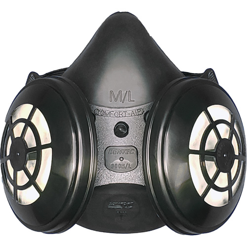 Ensemble de respirateur &agrave; demi-masque N95 Comfort-Air 400Nx noir sans soupape d'expiration, &eacute;lastom&egrave;re/Caoutchouc, Petit/Moyen Rock Safety Industrial Ltd