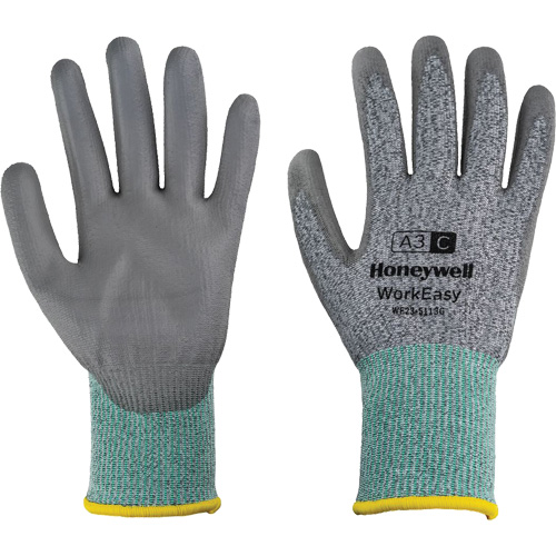 Gants de protection contre les coupures WorkEasy, Taille 6/T-petit, Calibre 13, Rev&ecirc;tement Polyur&eacute;thane, Enveloppe en PEHP/Fibre de verre, ASTM ANSI niveau A3/EN 388 niveau C Rock Safety Industrial Ltd